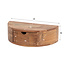 Zwevend Nachtkastje Acaciahout Naturel Curve 1 Lade