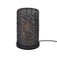 Tafellamp Zwart Bruin Metaal 1 Lichts - Armor Tube