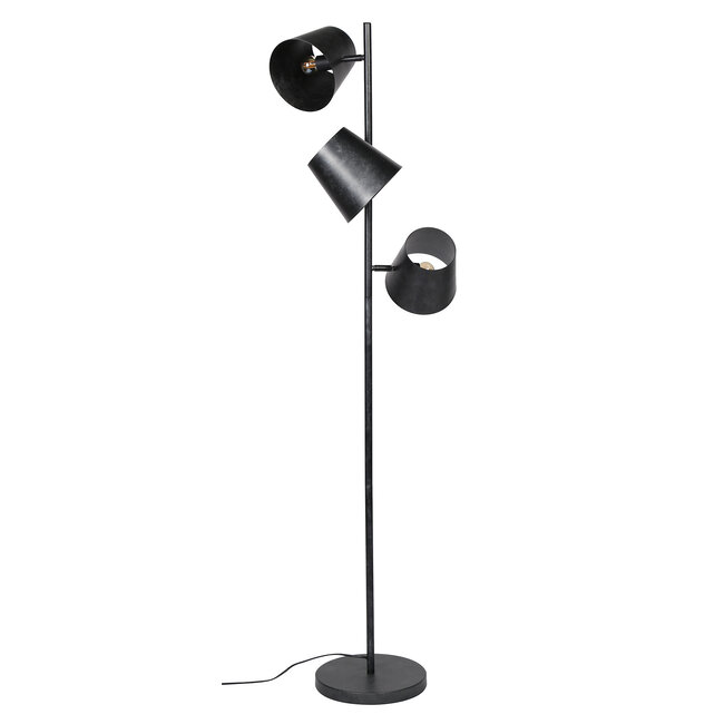 Vloerlamp Charcoal Metaal 3 Lichtpunten - Kinetic