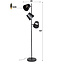 Vloerlamp Charcoal Metaal 3 Lichtpunten - Kinetic