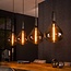 Hanglamp Smoke Glas Arctic Zwart 4 Lichtpunten - Drop