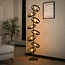 PS-Collection Vloerlamp Charcoal Metaal 8 Lichtpunten - Hover