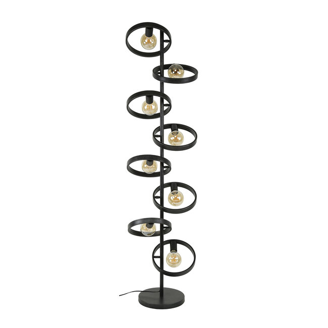 Vloerlamp Charcoal Metaal 8 Lichtpunten - Hover