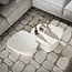 Stone Organic Salontafels Set/2 - 57x44x40cm - Wit Marmer Composiet