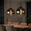 Hanglamp Rookglas Metaal 2-lichts - Bubble Shaded XL