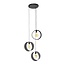 Hanglamp Metaal Charcoal 3 Lichtpunten - Ring Mesh