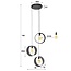 Ring Geperforeerd 3L Hanglamp - 50x50x180 - Charcoal - Metaal
