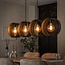 Hanglamp Charcoal Metaal - Ring Mesh 4 Lichtpunten