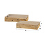 PS-Collection Layer 1L Set van 2 Nachtkastjes - 40x25x8cm - Naturel - Acaciahout