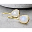 Maansteen Oorbellen – 925 Sterling Zilver Verguld