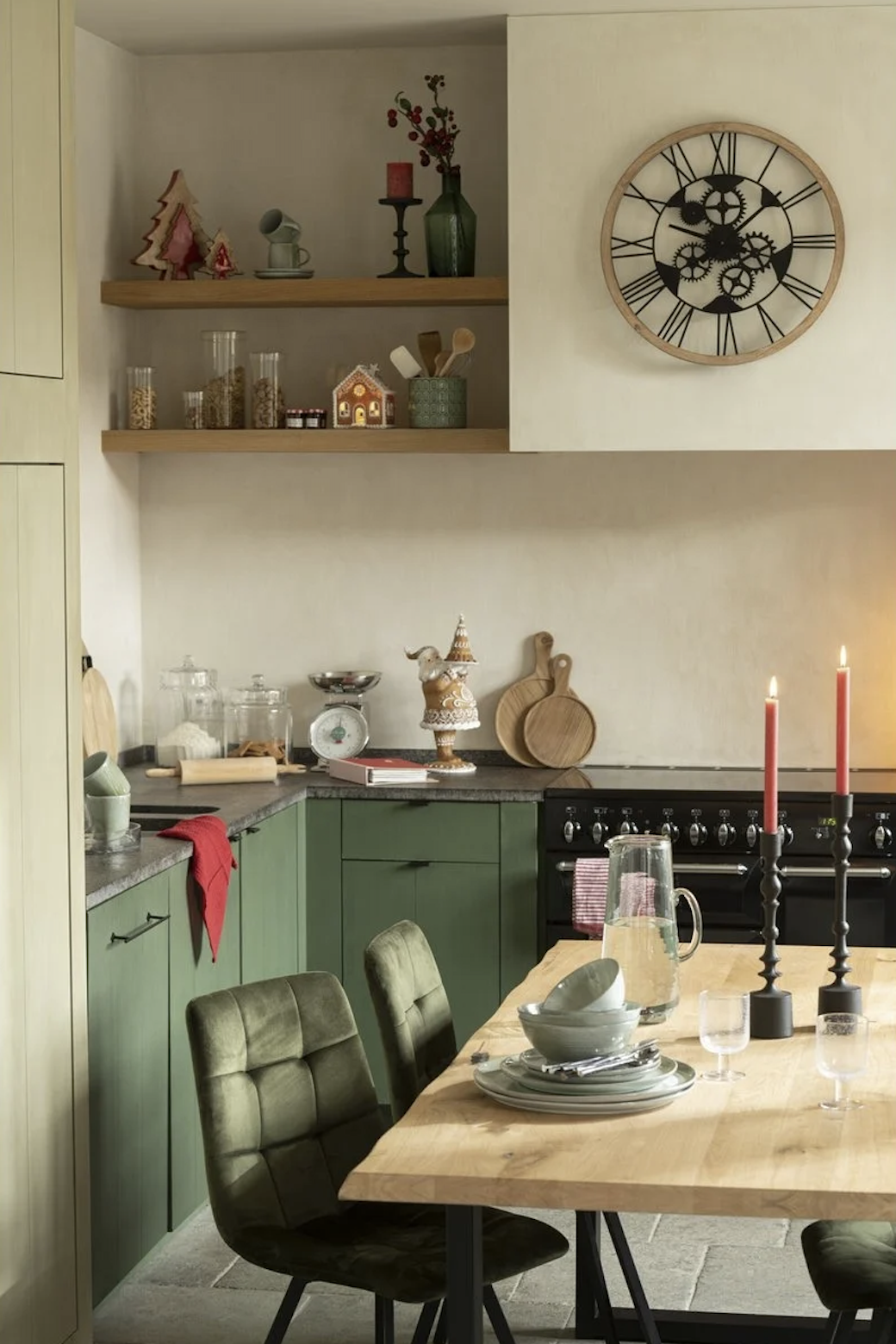 Wandklok Vintage stijl