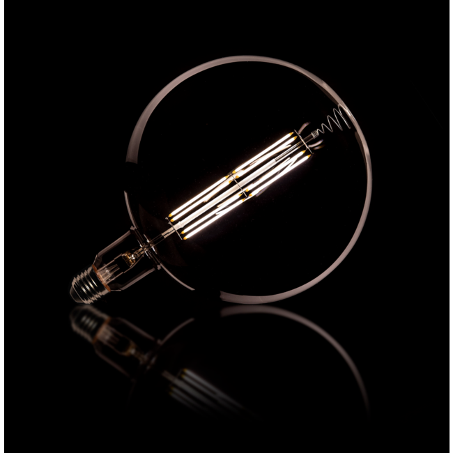 Lichtbron LED Smoke Grey Glas Ø20cm E27 Filament G200