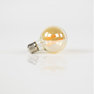 PS-Collection Lichtbron LED G70 Filament Bol Ø7cm - Amber Glas