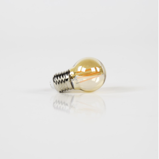 PS-Collection Lichtbron LED G45 Filament Bol - Ø4,5cm - Amber Glas