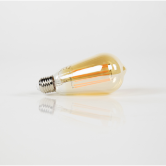 PS-Collection Lichtbron LED ST64 Filament Druppel - Amber Glas