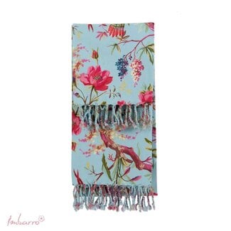 Imbarro Hammamdoek Paradise - 100x200 cm - Turquoise - Katoen