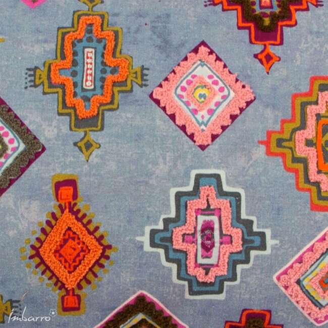 Sierkussen Clarie - 40x80 cm - Blauw - Katoen