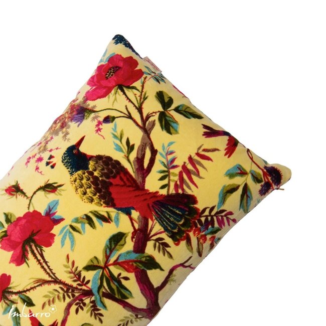 Imbarro Sierkussen Paradise L - 40x60 cm - Banana - Katoen/Velvet