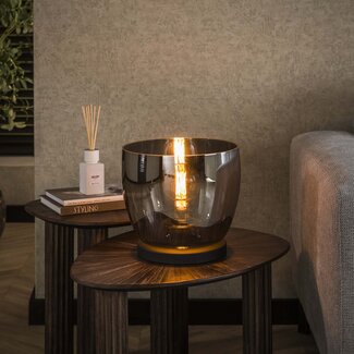 PS-Collection Vloerlamp Smoke Grey Glas L 1 Lichtpunt - UP