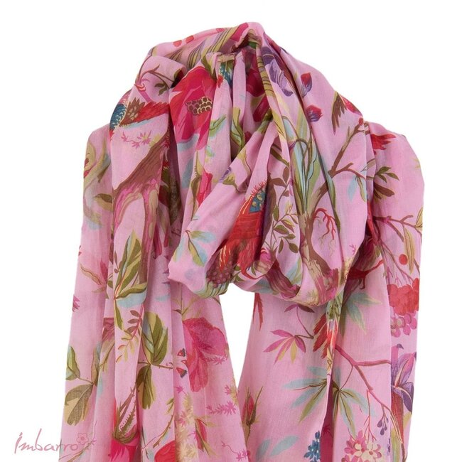 Imbarro Sjaal Paradise - 101x200 cm - Blush - Katoen Voile