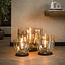Vloerlamp Amber Glas XL 1 Lichtpunt - UP