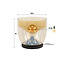 Vloerlamp Amber Glas XL 1 Lichtpunt - UP