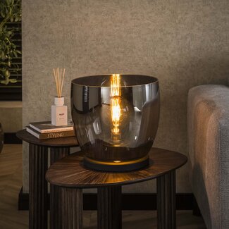 PS-Collection Vloerlamp Smoke Grey Glas XL 1 Lichtpunt - UP