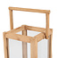 Nusa Penida Lantaarn L - 28x28x60cm - Naturel - Teakhout