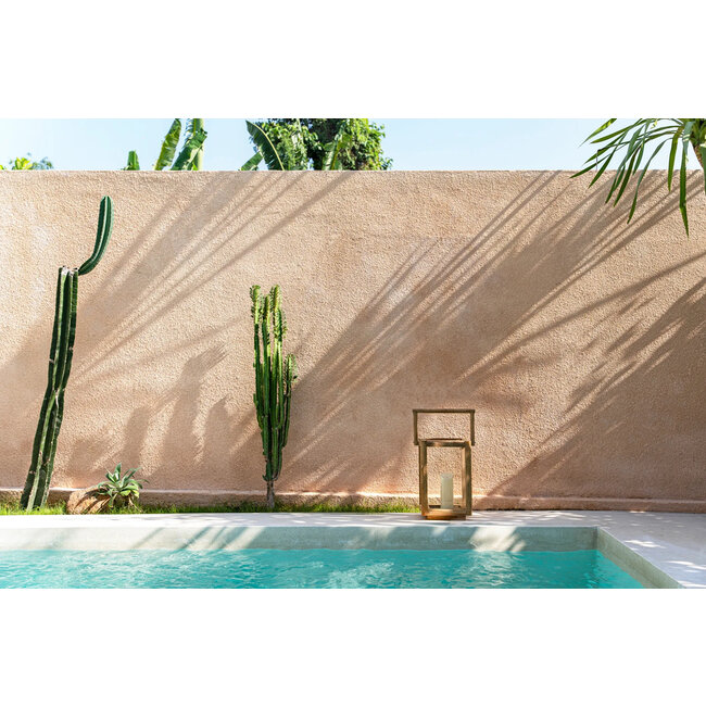 Nusa Penida Lantaarn S - 28x28x43cm - Naturel - Teakhout