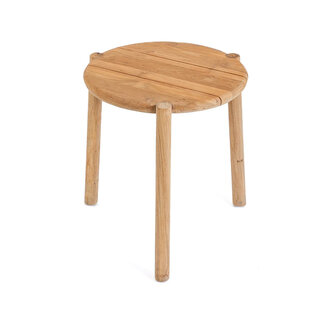 Bijzettafel Teakhout Rond Outdoor - Gilimanuk