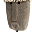 Sumba Stone Beeld op Standaard - 10x5x32cm - Grijs - Zandsteen/Schelpen