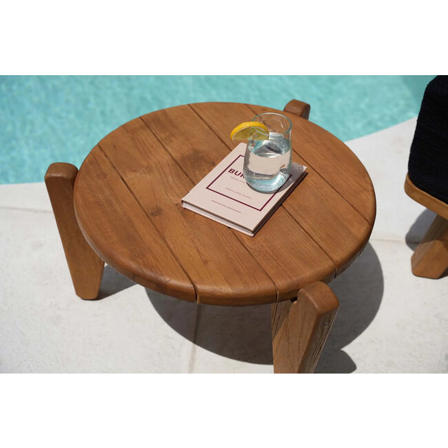 Salontafel Rond Teakhout Naturel Outdoor - Seseh
