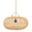 Hanglamp Wholly - 40x40x25 cm - Naturel - Rotan