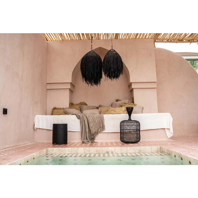 Kruk Tribe - Munggurhout - Naturel/Zwart - 30x30x40 cm