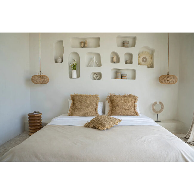 Hanglamp Wholly - 40x40x25 cm - Naturel - Rotan