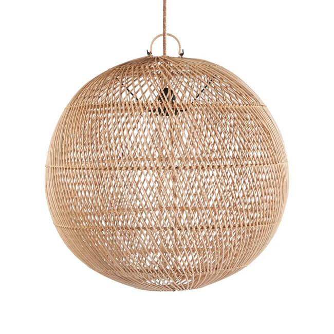 Hanglamp Bubble - 50x50x50 cm - Naturel - Rotan