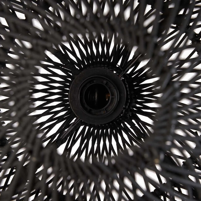 Hanglamp Bubble - Ø30cm - Zwart - Rotan