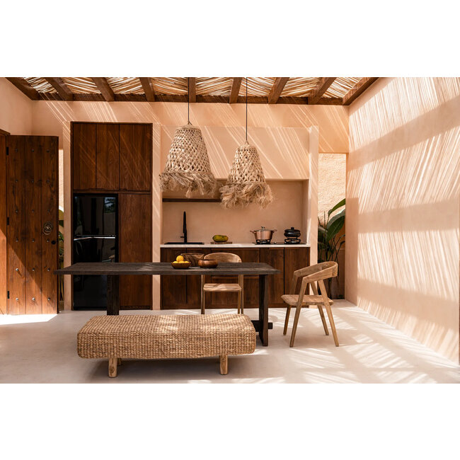 De Abaca Jelly Fish Hanglamp - Naturel - 43x43x43 cm - Gras