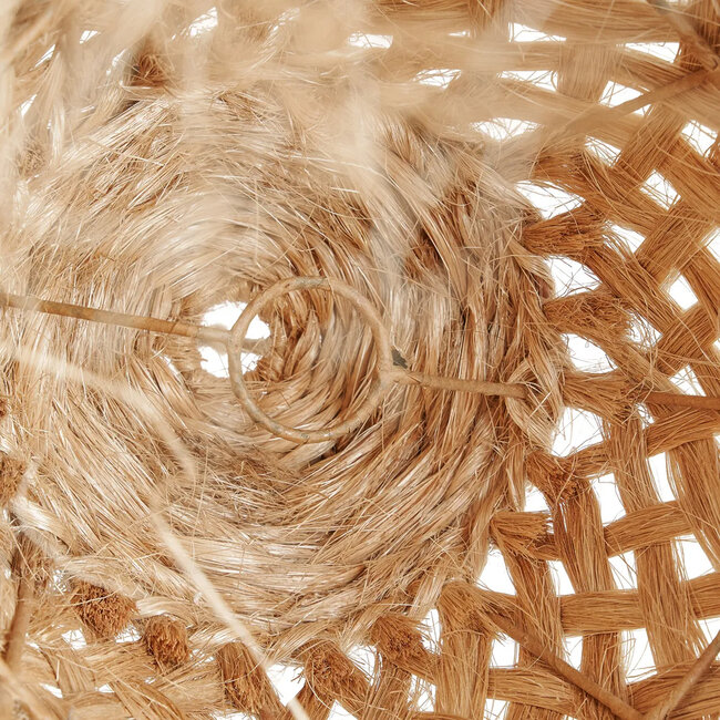 Hanglampkap Naturel Abaca Gras S - Jelly Fish