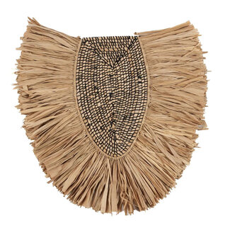 De Nahla Wanddecoratie - 85x5x81 cm - Naturel - Gras