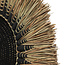 Raffia Macramé Wanddecoratie - ø60 cm - Zwart/Naturel