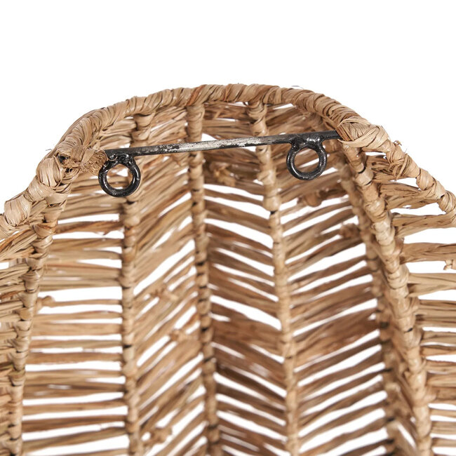 Boho Wandlamp - Raffia - Naturel - 15x30x40 cm