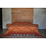 Berber Bedsprei - 300x240 cm - Terracotta - Katoen - Met Franjes