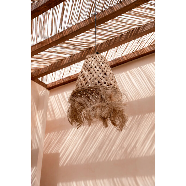 De Abaca Jelly Fish Hanglamp - Naturel - 53x53x53 cm - Gras