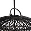 Hanglamp Rotan Zwart Rond M - Bubble