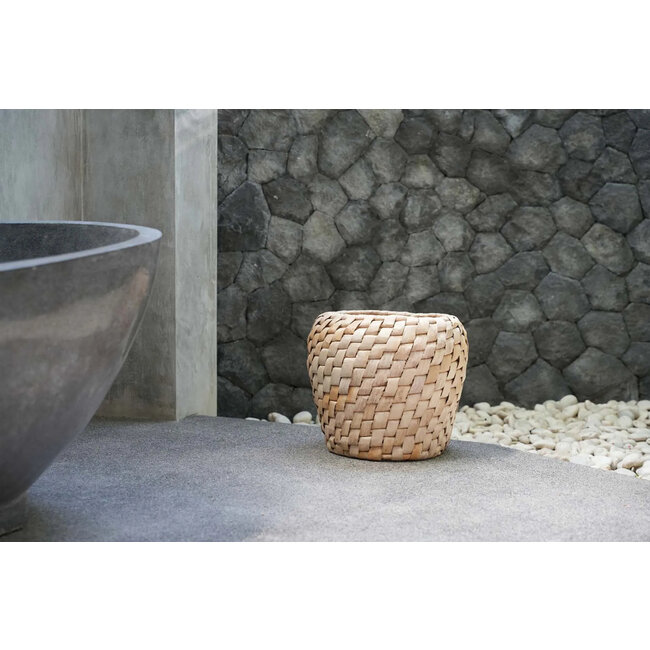 De Chidi Mand - 41x41x34 cm - Naturel - Waterhyacint