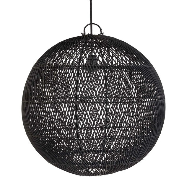 Hanglamp Bubble - Ø50cm - Zwart - Rotan
