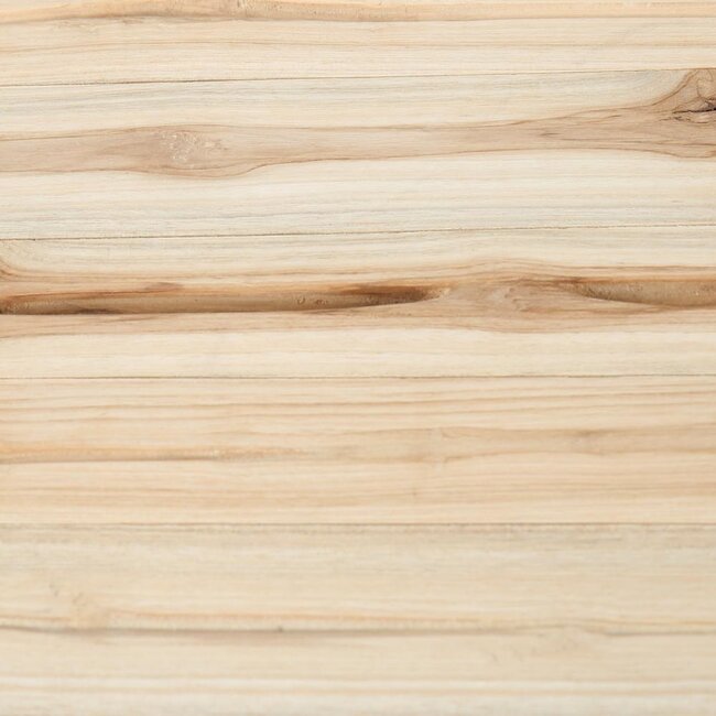 Teakhouten Barkruk - 35x35x75cm - Naturel - Handgemaakt