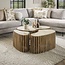 PS-Collection Salontafel Set van 3 Mangohout Zand - Nuovo