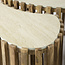 Salontafel Set van 3 Mangohout Zand Travertin Nuovo
